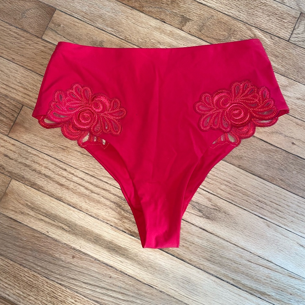 Cherry red agent provocateur swim suit bottoms